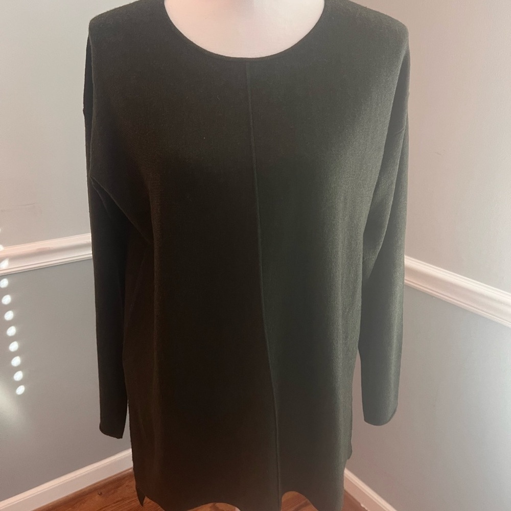 Kerisma Mercerized Wool Eaton Top Green S/M